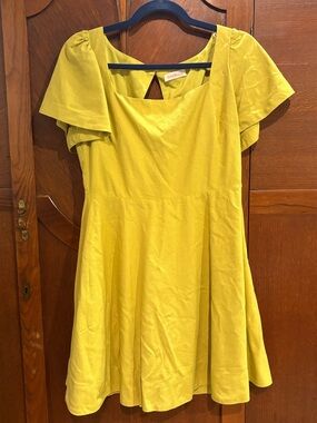Bright yellow-green dress by Camellia